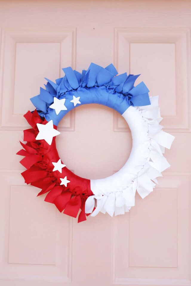 Fourth of July Ribbon Wreath