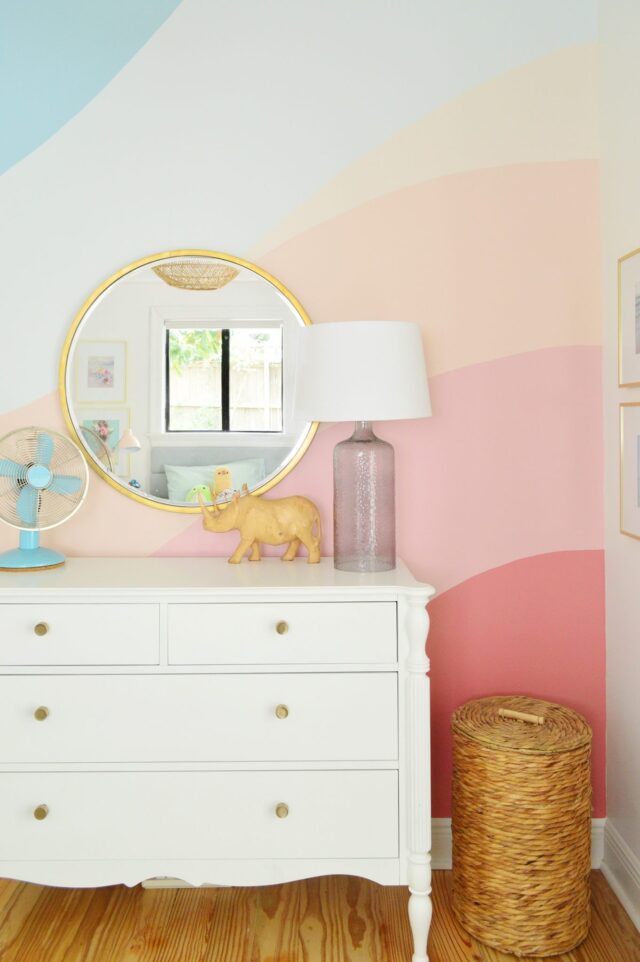 HOW TO PAINT A DIY WALL MURAL IN YOUR HOME for girls room paint ideas