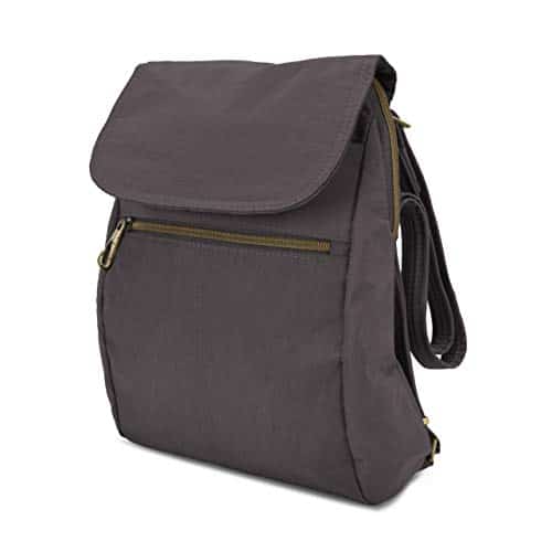 Travelon Anti-theft Signature Slim Backpack, Smoke Travelon Anti-theft Signature Slim Backpack, Smoke