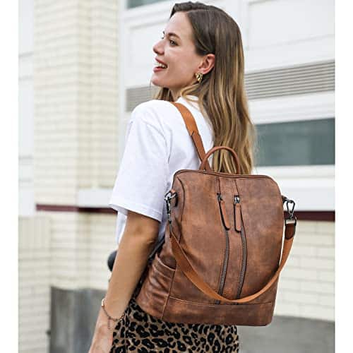 CLUCI Leather Backpack Purse for Women Convertible Large Travel Ladies Designer Fashion Casual Shoulder Bag CLUCI Leather Backpack Purse for Women Convertible Large Travel Ladies Designer Fashion Casual Shoulder Bag