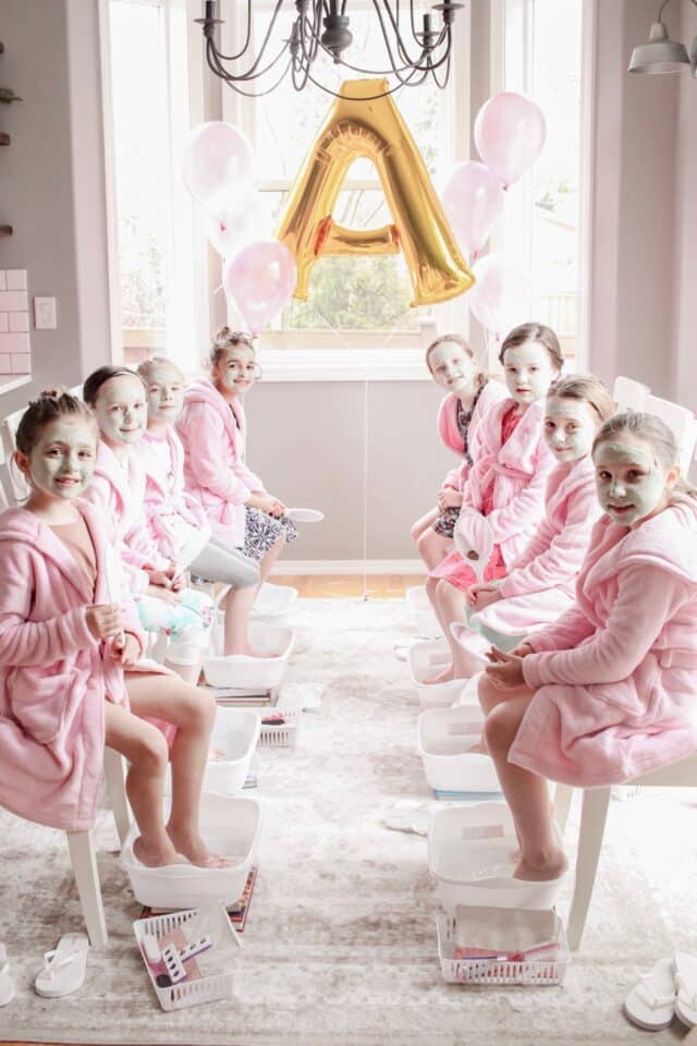 DIY Little Girl&rsquo;s Spa Birthday Party for girls birthday party ideas
