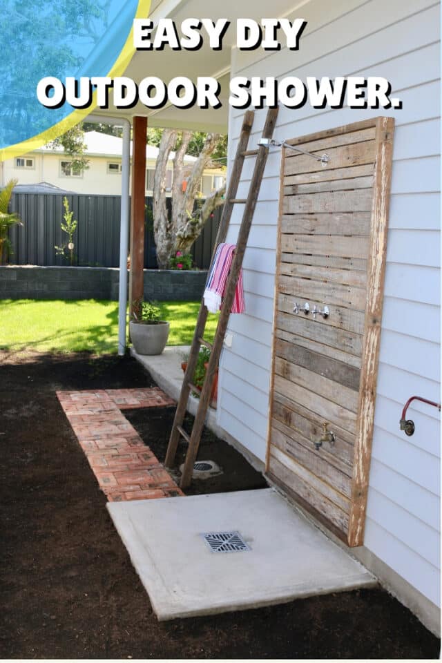 how to build an outdoor shower