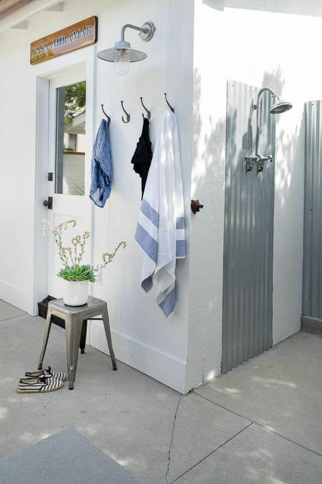 coastal outdoor shower project