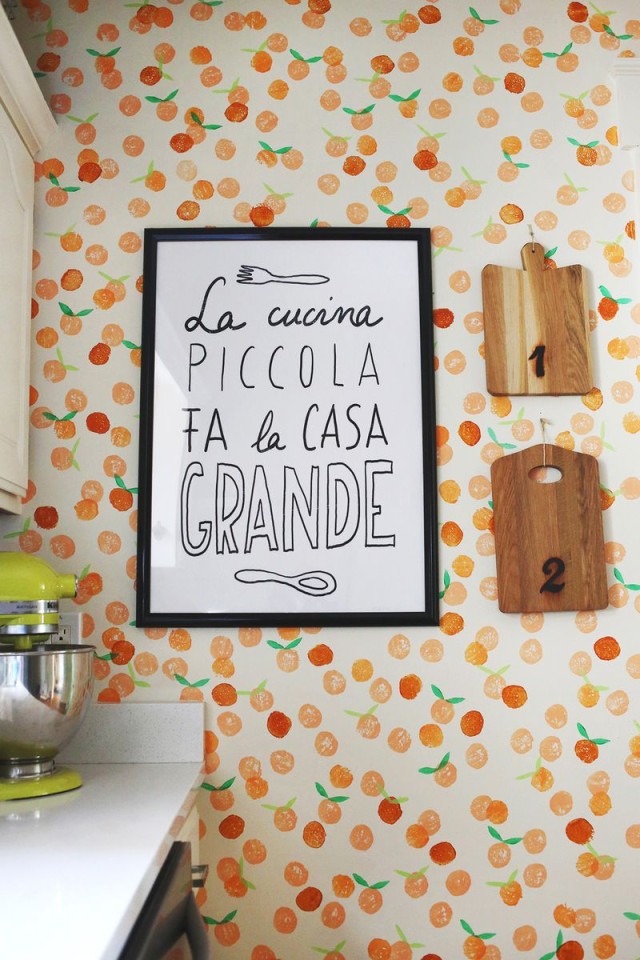 Orange Stamps for Girls Room Paint Ideas 