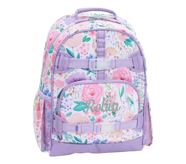 Lavender Floral Blooms Mackenzie Backpack for big sisters gifts