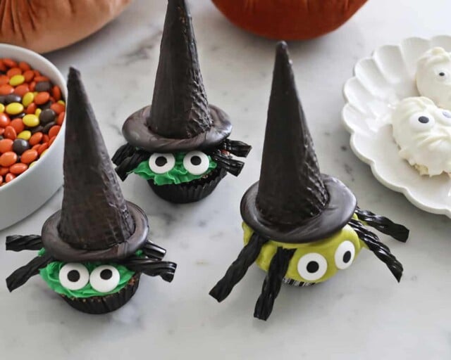 halloween witch cupcakes for halloween desserts ideas