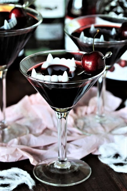 Dracula's Blood Cocktails for Halloween Cocktails