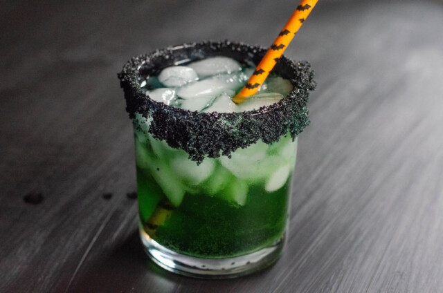 Halloween Bat Guts Green Cocktail