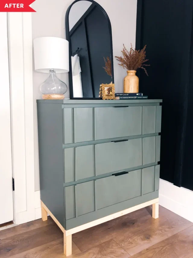 Before and After: This Sophisticated IKEA MALM Dresser Hack Only Cost $20