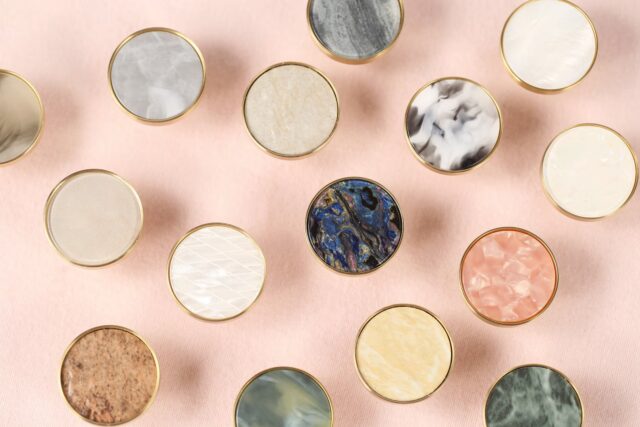Flat round shell Knob Pull Handle,Drawer Furniture Hardware Cabinet Knobs,Dresser knobs pulls,Nursery one hole knobs,Home decorations
