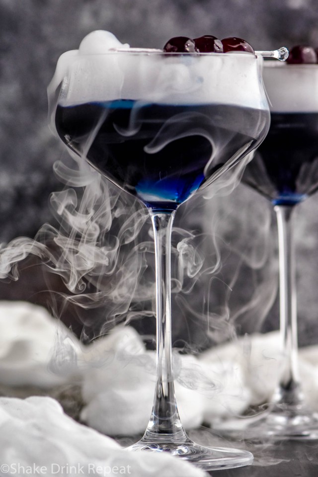 Witches Brew Cocktail with Dry Ice