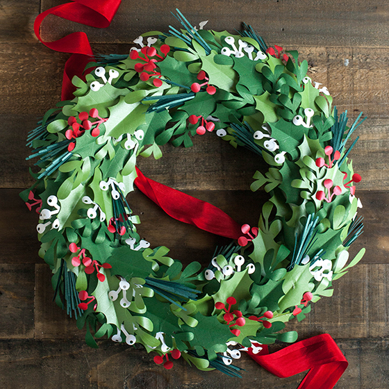 Paper Christmas Wreath