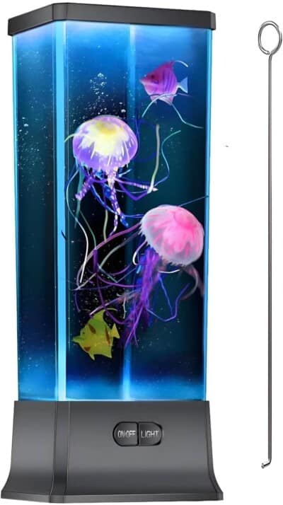 Electric Jellyfish Tank Table Lamp for gift for boys