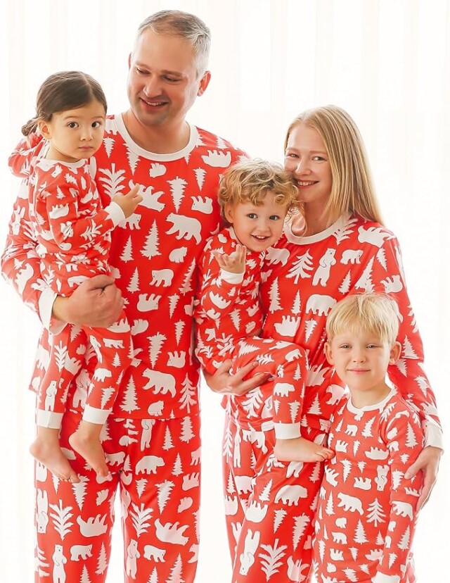Polar Bear Family Matching Pajamas for Matching Family Christmas Pajamas