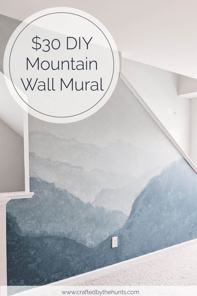 DIY Mountain Mural Wall for boys bedrooms painting ideas