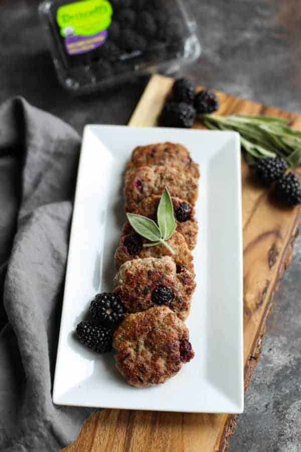 Blackberry Sage Breakfast Sausage for whole 30 recipes