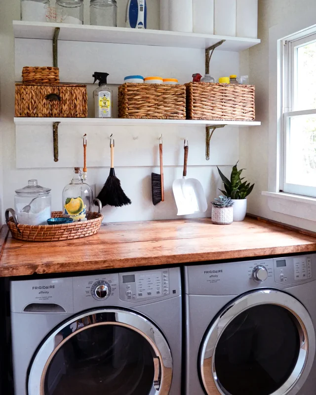DIY Laundry Room Shelves And Storage Ideas For A Small Space
