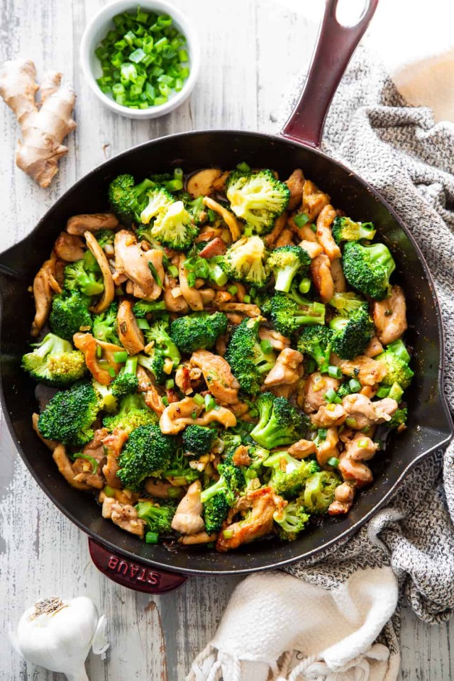 Paleo Chicken and Broccoli Stir Fry {Whole30, Keto}