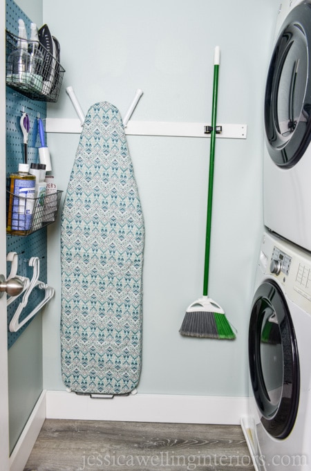Pegboard Small Laundry Room