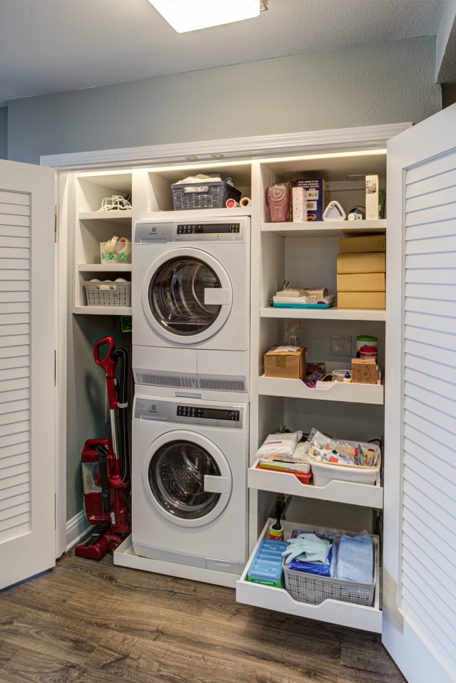  Laundry Closet Storage by Point Richmond Remodel