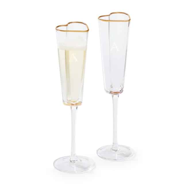 Personalized Champagne Glasses for personalized Valentine's Gifts