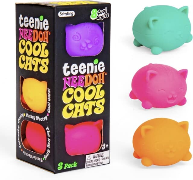 Schylling NeeDoh Teenie Cool Cat for valentines day gifts for kids