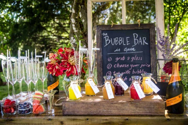 Mimosa Bar Idea for Juices