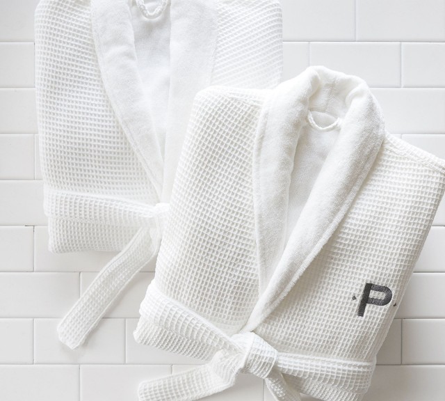Waffle Weave Resort Robe by Pattern Barn for personalized Valentines gifts