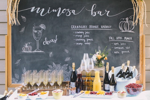 Fall Brunch Biscuit & Mimosa Bar Ideas