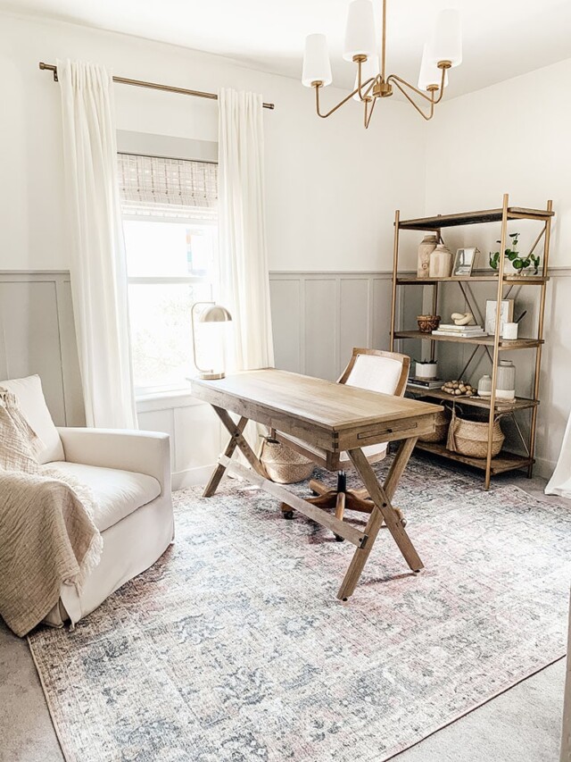 Neutral Home Office Reveal