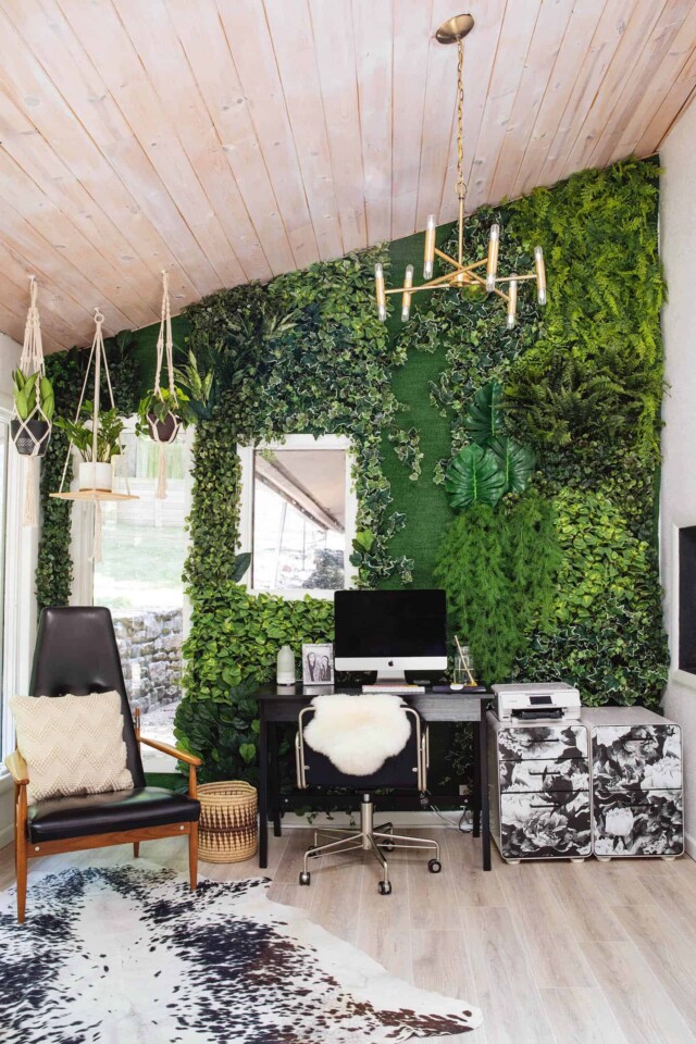 Living Wall Home Office Tour