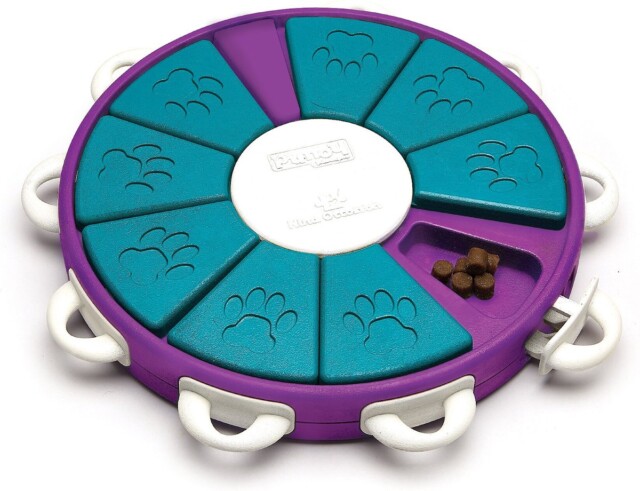 Nina Ottosson by Outward Hound Twister Puzzle Game Dog Toy, Blue & Purple