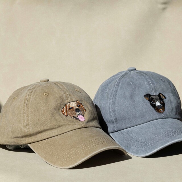 Custom Embroidered Pet Hat Custom Embroidered Pet Cat Hat Personalized Baseball Cap Using Your Pet Dog Photo for gifts for dog owners
