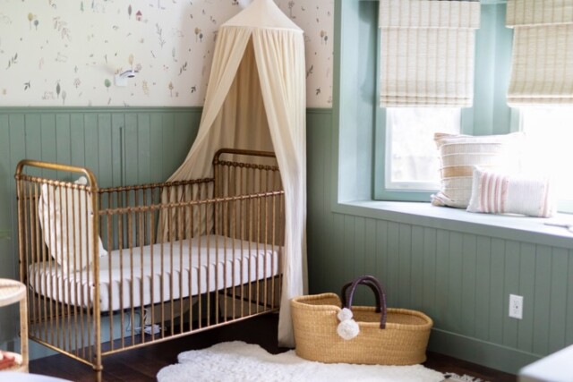 Green Girls’ Nursery for baby room ideas