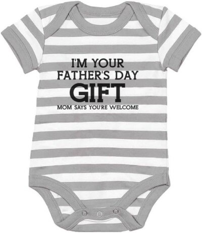 Tstars I'm Your Father's Day Gift Baby Boy Girl Outfit Gifts for First Time Dad New Dads Funny Infant Bodysuit