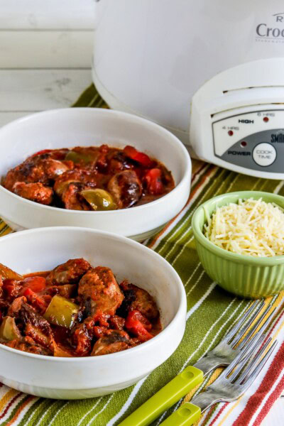 Slow Cooker Sausage and Peppers