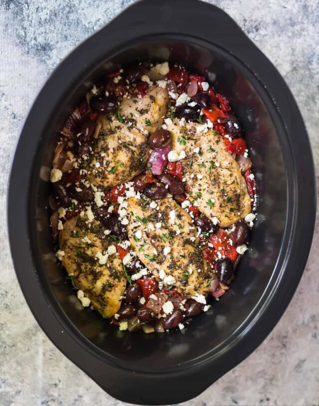 Slow Cooker Greek Chicken