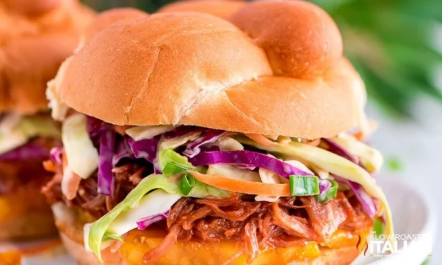 Slow Cooker Hawaiian BBQ Pulled Pork Sandwiches for best summer crockpot recipes