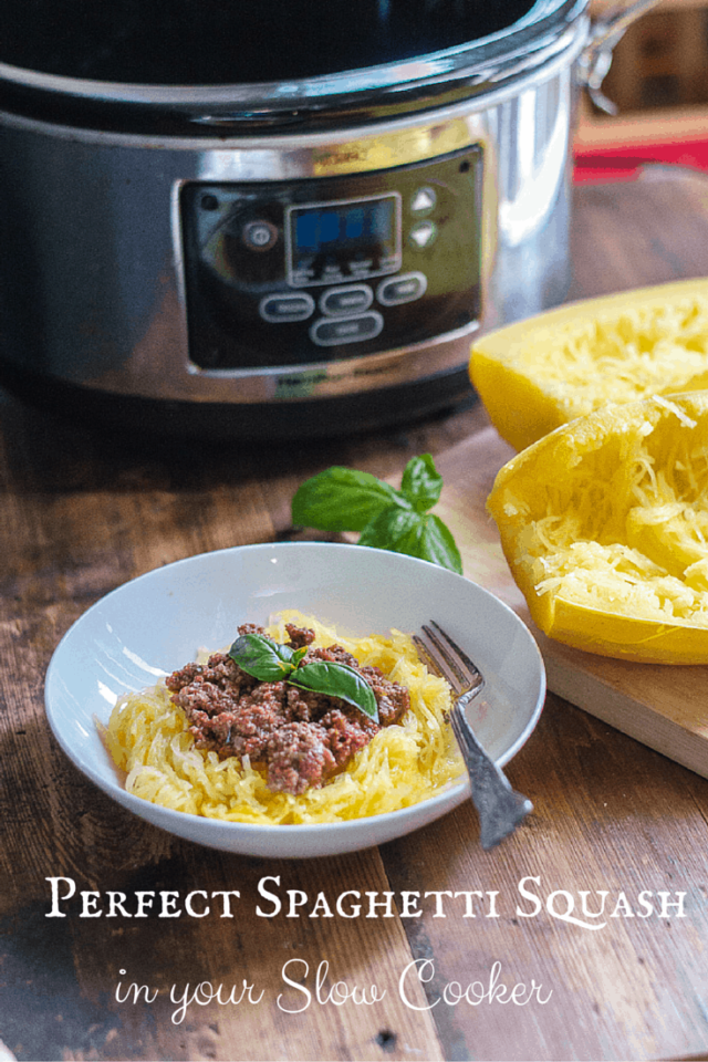 Slow Cooker Whole Spaghetti Squash