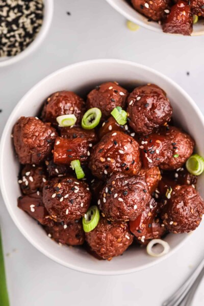 Crockpot Teriyaki Meatballs