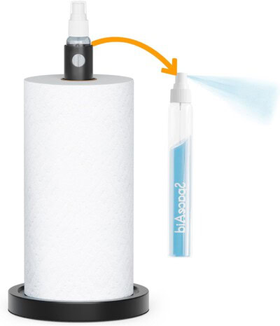 SpaceAid 2 in 1 Paper Towel Holder with Spray Bottle