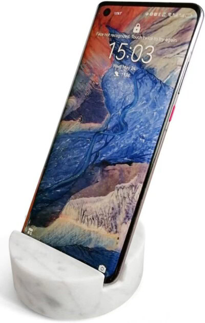 Luxurious Marble Cell Phone Stand Holder for Cellphone Tablet On Desk