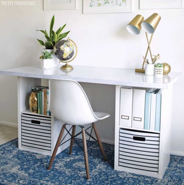 Budget Friendly DIY IKEA Desk Hack