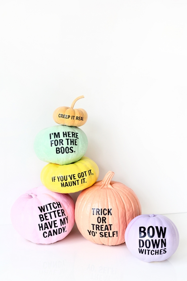 DIY Pun-kins for sassy pumpkin painting ideas