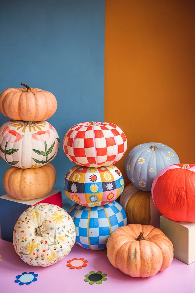 Painted Mini Pumpkins