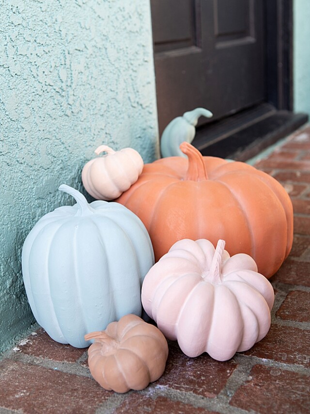 How To Paint Terra Cotta Pumpkins, The Easy Way