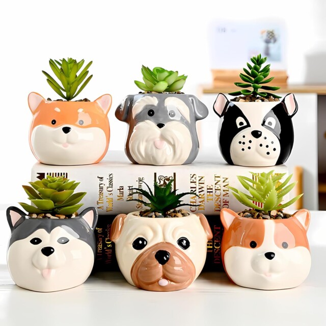 Dog Planter Pots