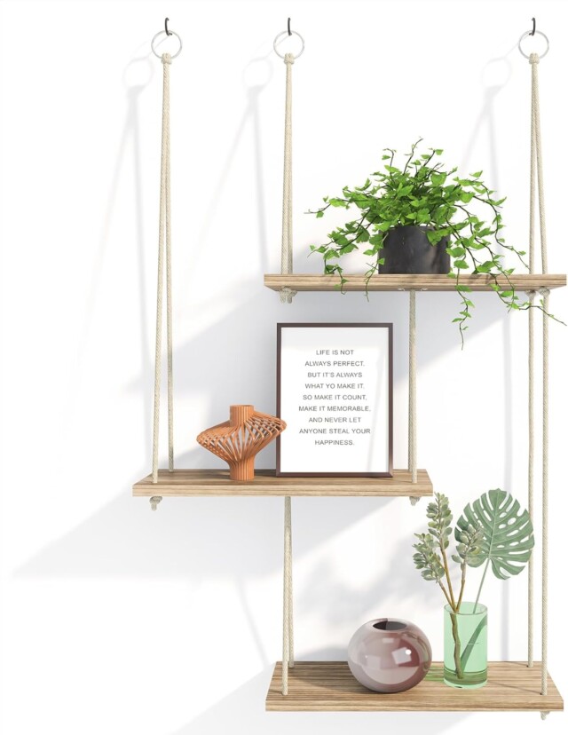 Rustic Hanging Shelves for amazon finds