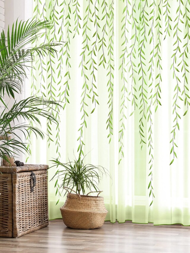 Tulle Vine Curtains for Amazon bedroom decor