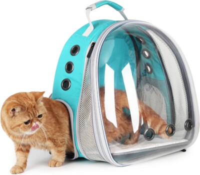 Expandable Pet Backpack Carrier for gifts for cat lovers